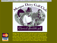 Tablet Screenshot of morgandairygolfclub.com